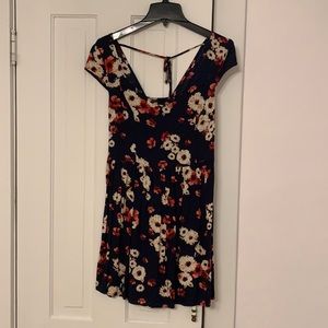 Hollister navy floral dress